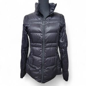 Calvin Klein Women’s Puffer Jacket Small Packable Black Premium Down Winter Warm